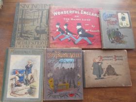 AMES, E. Wonderful England 1st.ed. 1902, London, obl. 4to orig. pict. bds. plus 5 other