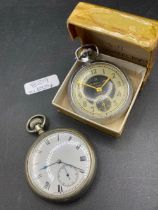 A ELGIN pocket watch and INGERSOLL watch in box
