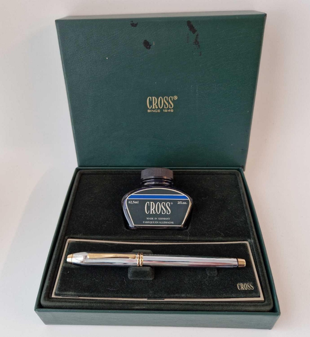 A boxed pen & ink bottle set by Cross - Image 2 of 2