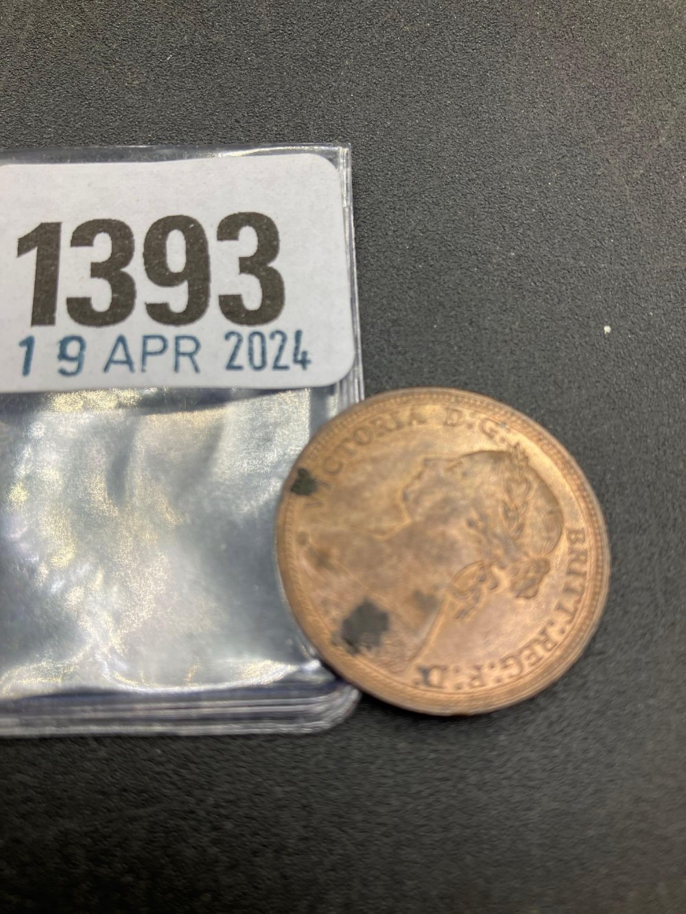 1887 half penny full lustre