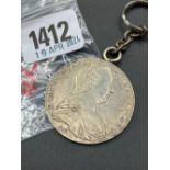 1780 Thaler silver key ring