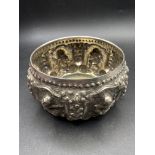 A Good Silver Burmese REPOUSSE Bowl 156g