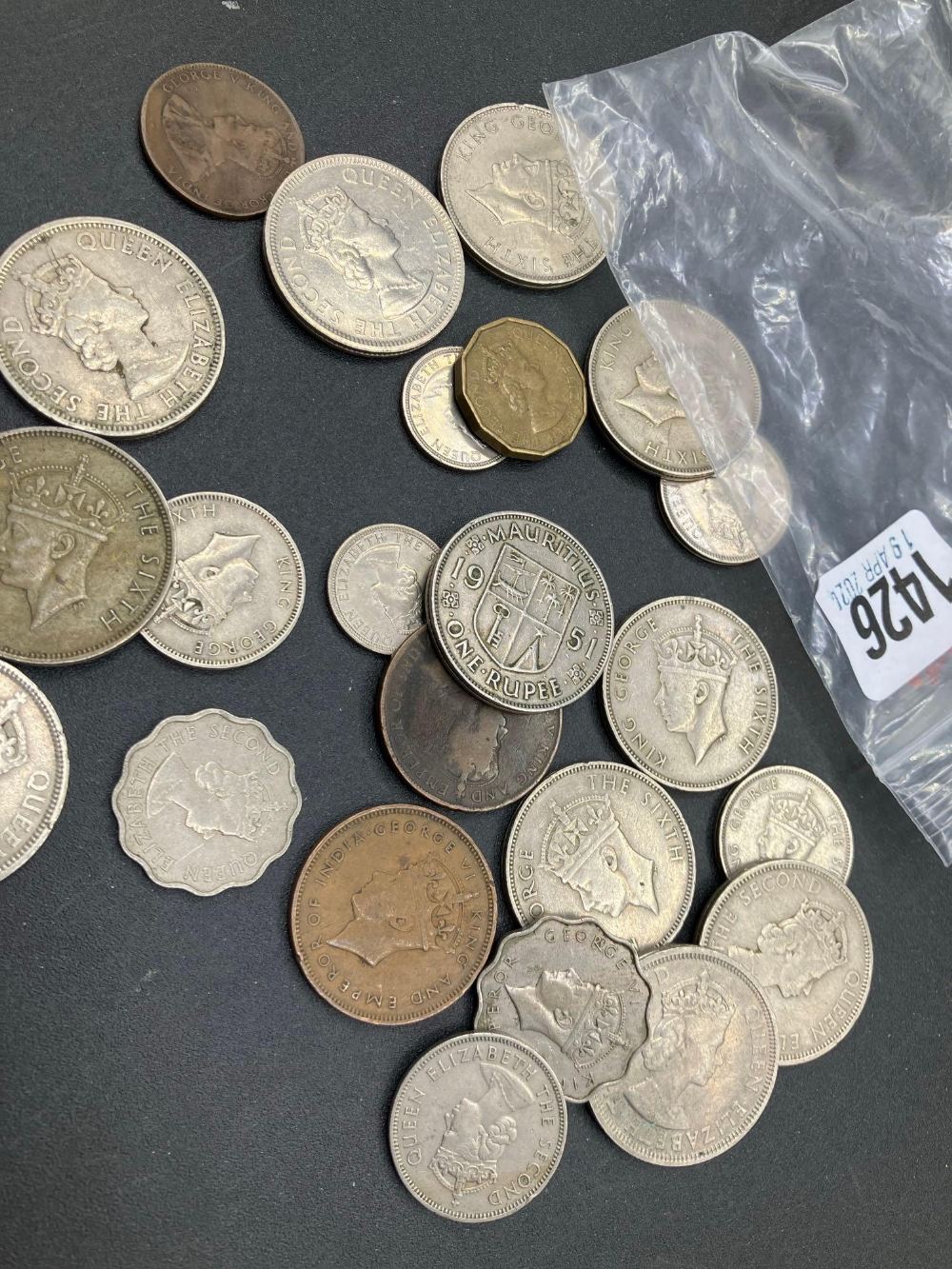 British Colonial coins Mauritius etc - Image 2 of 2