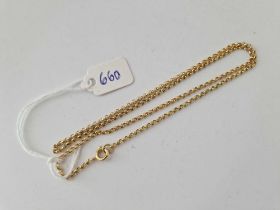 A neck chain, 9ct, 17 inch, 3.1 g