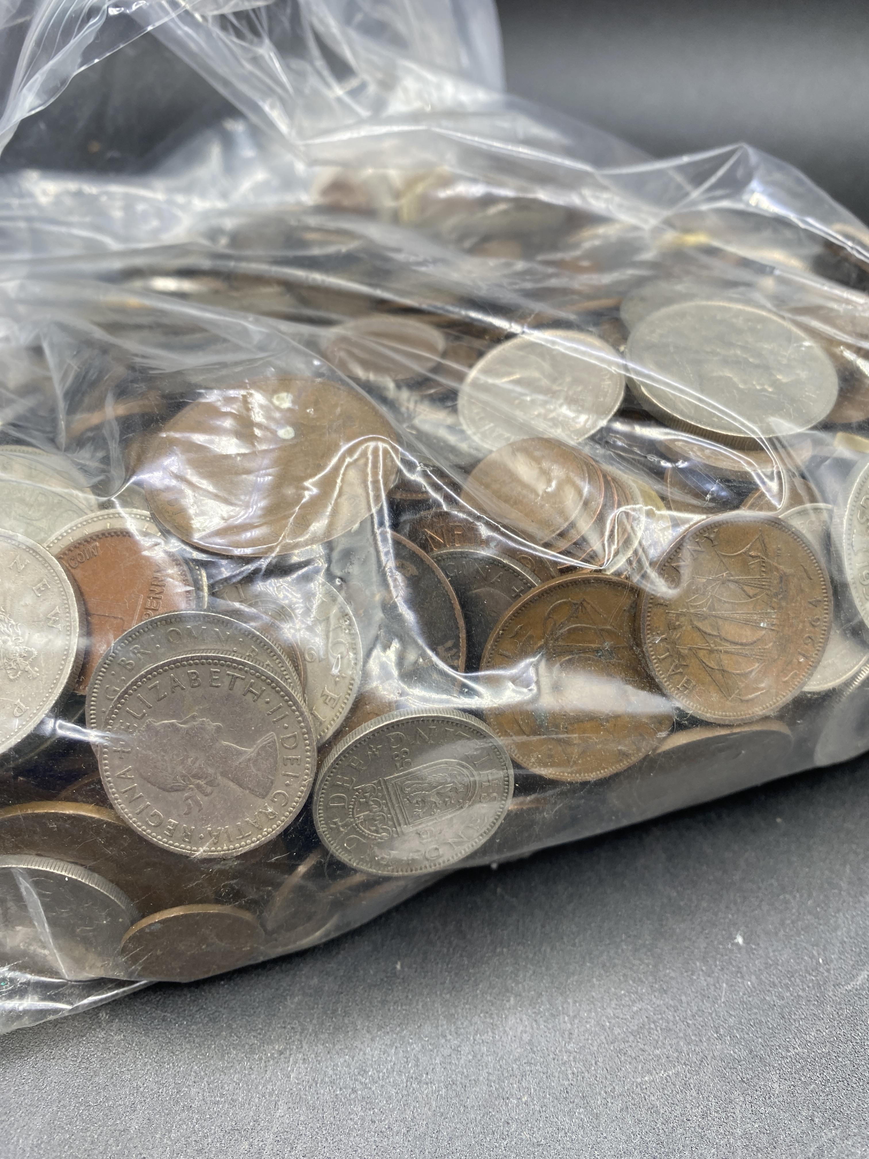 Large bag of coins - Image 2 of 2