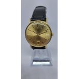 Gents Gold Plated Rotary 17 Jewels Watch W/O