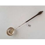 Another 18th Century toddy ladle also with turn wood handle