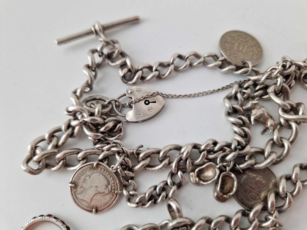 A silver Albert chain bracelet, 151 g - Image 4 of 4