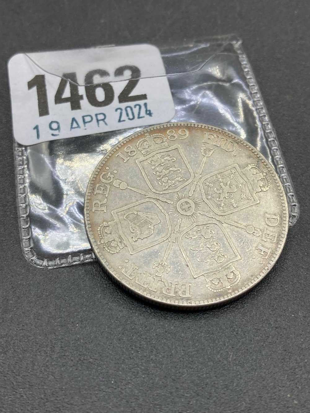 1889 Double Florin v/EF - Image 2 of 2