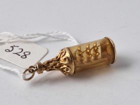 A ship in a bottle charm, 9ct, 4.2 g