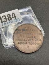 1812 Nantwich silver shilling token high grade