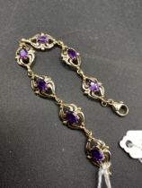 A small figaro link 9ct bracelet 4.6g