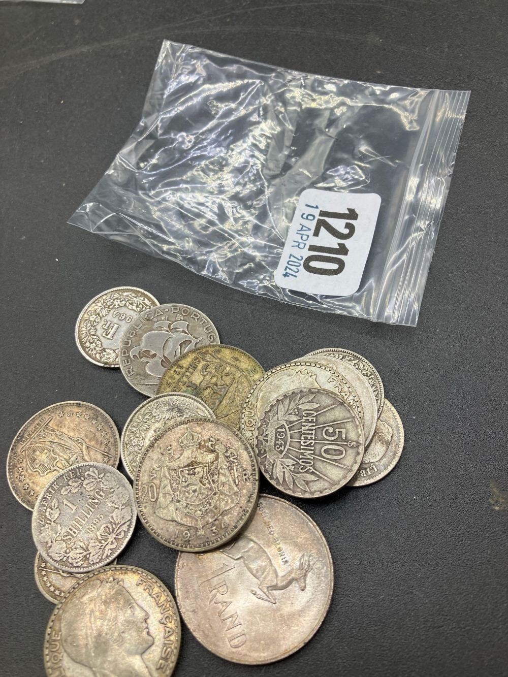 Foreign silver coins 115 gm