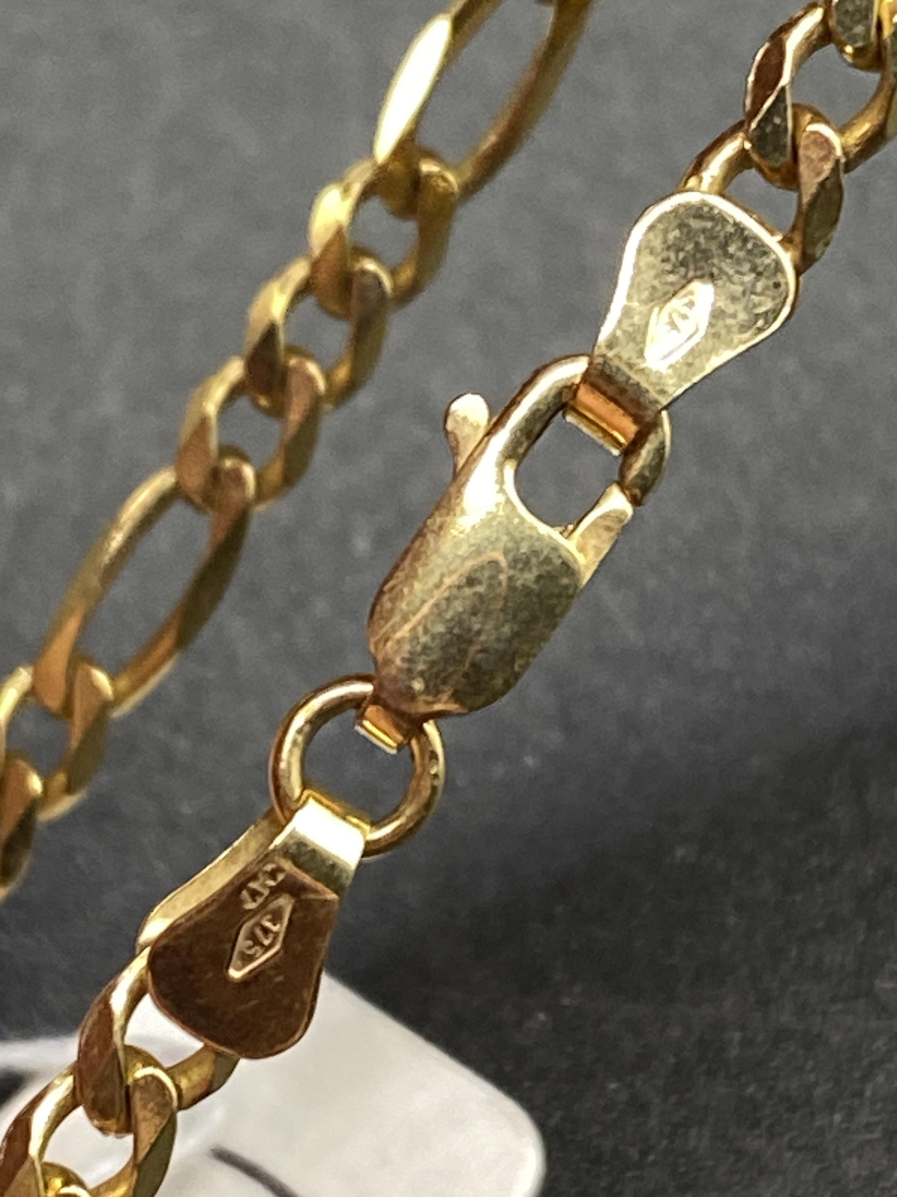A two colour 9ct gold hugs & kisses bracelet 7.8g - Image 4 of 4