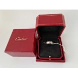 A BOXED CARTIER 18CT GOLD BAND SIZE L 9.4g with inner & outer box