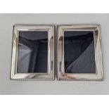 Another pair of photo frames with beaded edges, 9" high