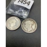 1819 & 1857 shillings