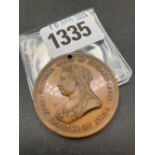 1887 Victoria copper medal high grade