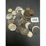 A bag of interesting world coins