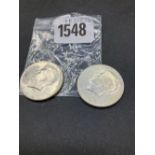Two 1964 Kennedy half dollar Mint set