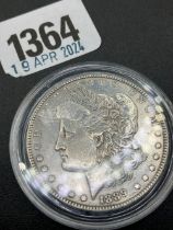 1889 Silver US Morgan Dollar (E/F)