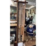 19th C oak cased Admiral Fitzroy Barometer