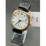 A gents rolled gold wrist watch by WATCHES Ltd case by DENNISON seconds dial W/O