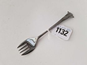 Victorian sardine fork. Onslo pattern.. Sheffield 1887. 24 gm