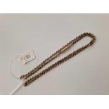 A belcher link neck chain, 9ct, 19 inch, 5.8 g