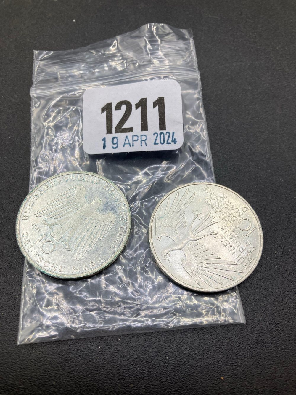 two German silver coins 10 M coins - Image 2 of 2