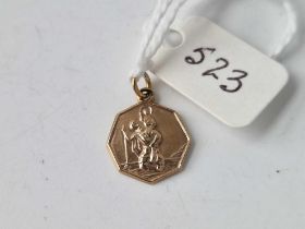 A St Christopher charm, 9ct, 1.3 g.