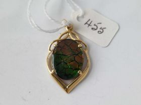 A doublet pendant, 18ct, 5.2 g