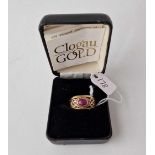 A CLOGAU gold ring 9ct size N 5.1 gms