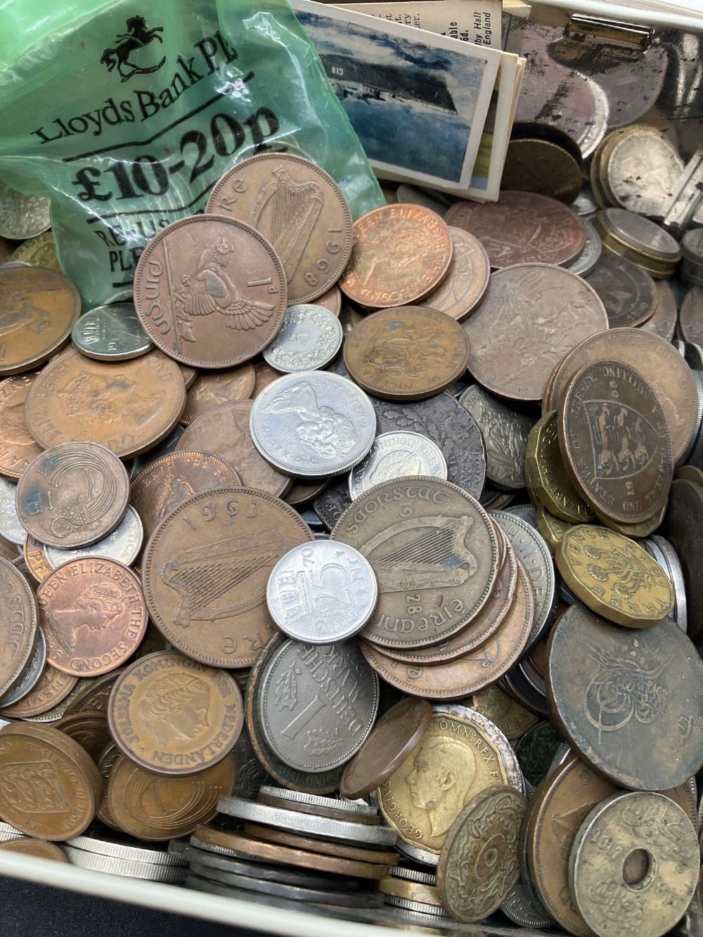 A tin of assorted coins - Image 2 of 2