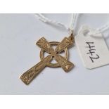 A Celtic cross, 9ct, 2 g