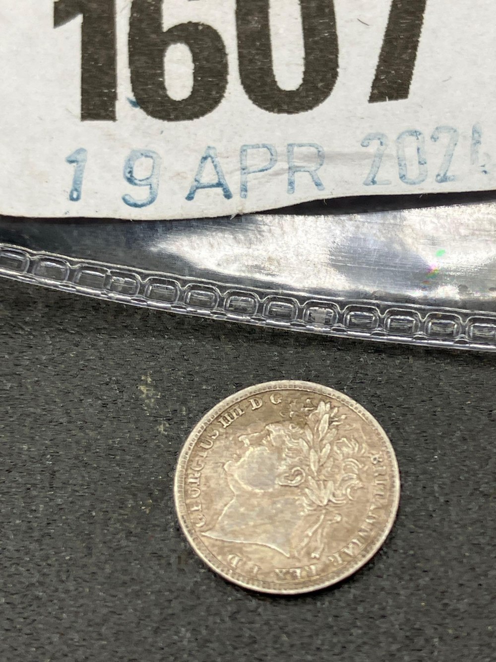 Georgian silver penny 1823 Good grade