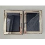 A pair of good modern photo frames with rope twist borders, 5.5" high, Sheffield