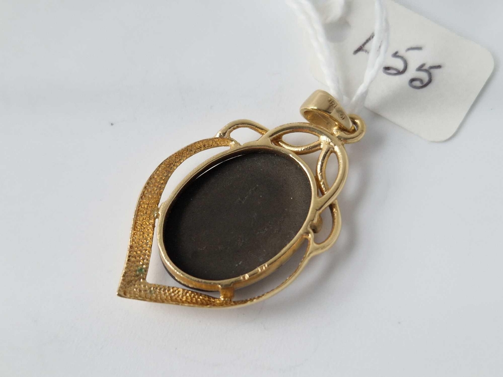 A doublet pendant, 18ct, 5.2 g - Image 3 of 3