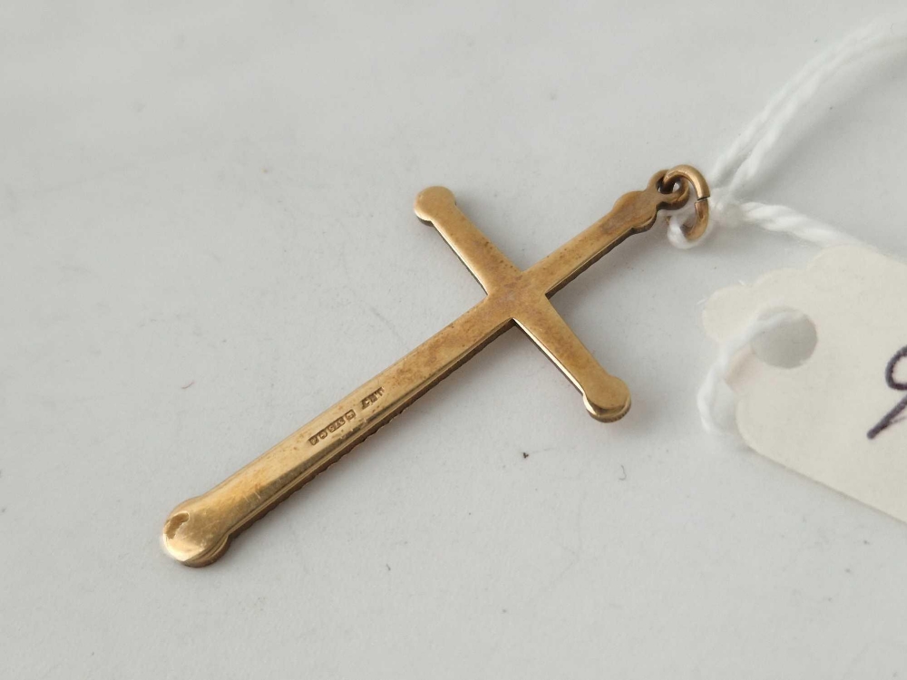 A 9ct cross pendant, 1.7 g - Image 3 of 3