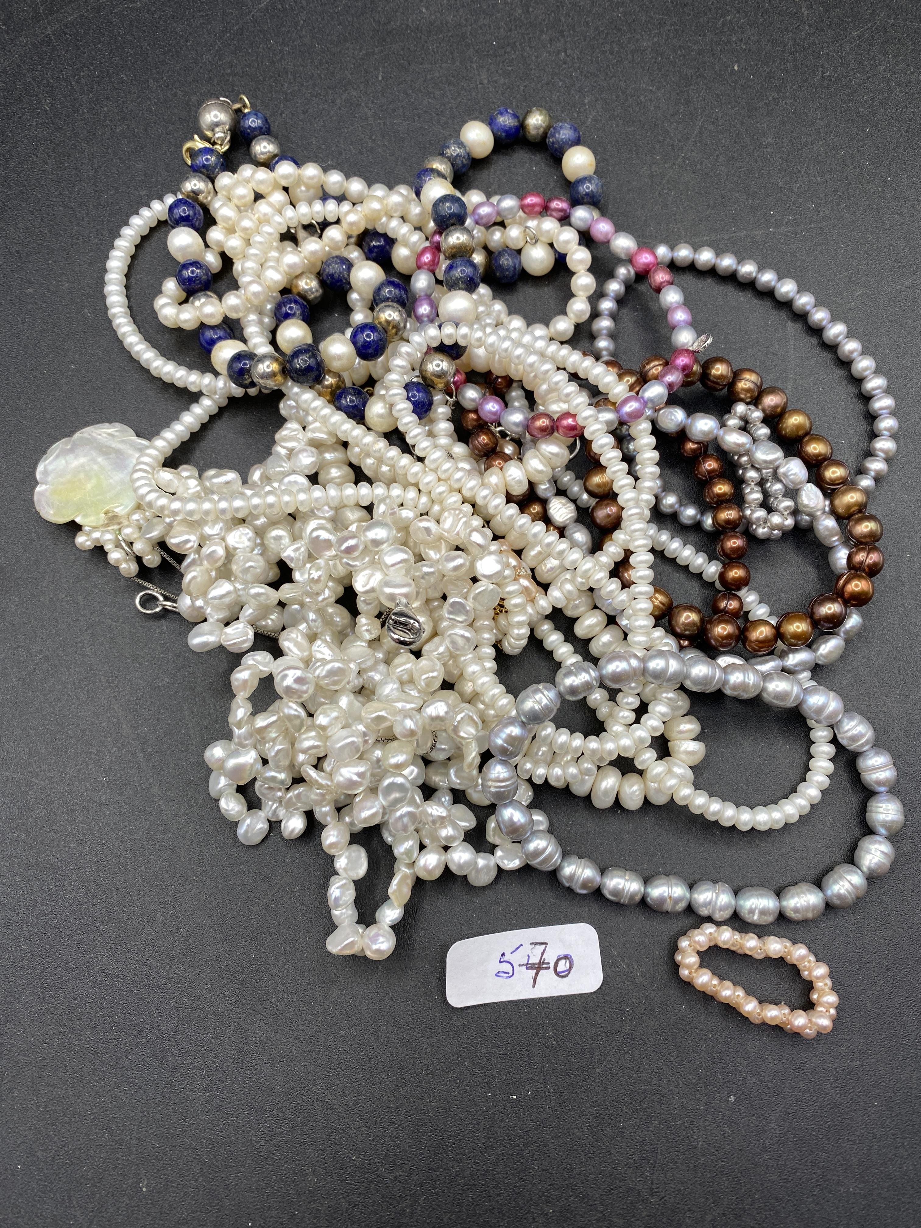 Fifteen items of assorted pearl jewellery - Image 2 of 2