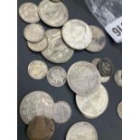 135gms Foreign silver coins