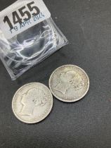 1983 & 1885 shillings