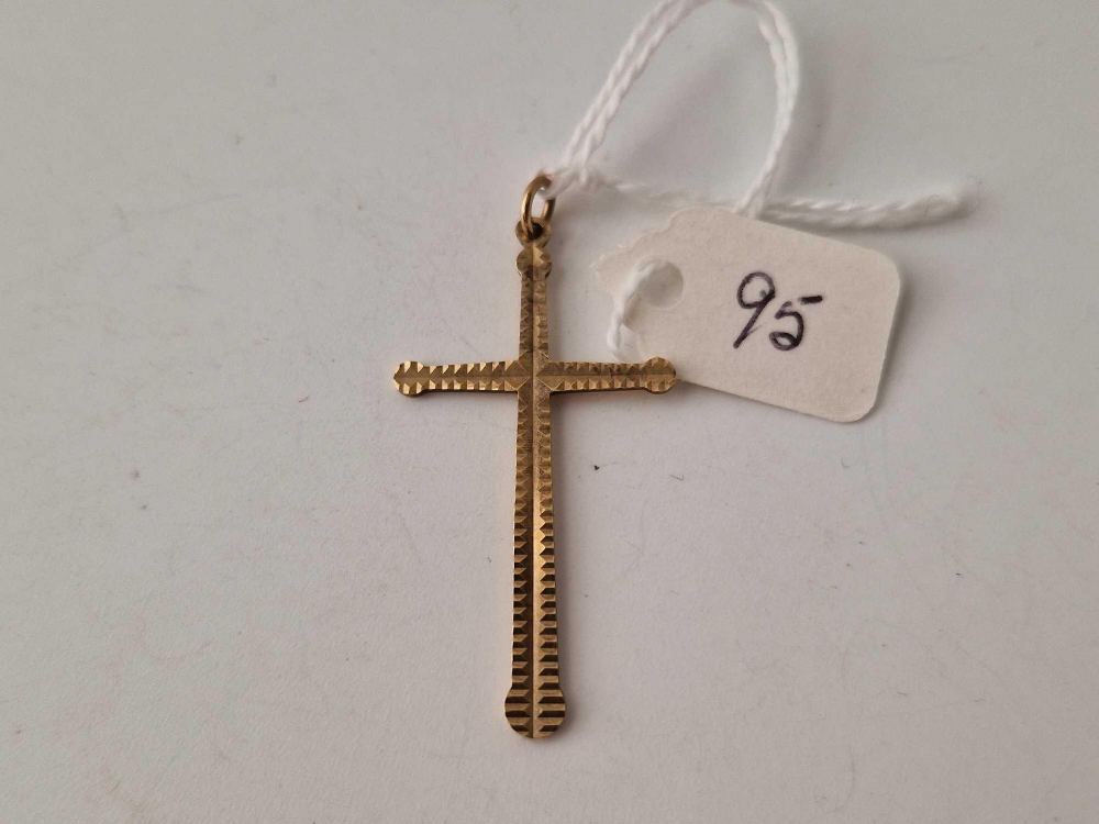 A 9ct cross pendant, 1.7 g - Image 2 of 3