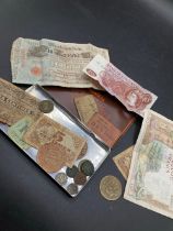 A tin of interesting French paper tokens provisional bank notes