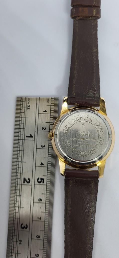 Gents Gold Coloured Allaine 25 Rubies Automatic Watch W/O - Image 2 of 2