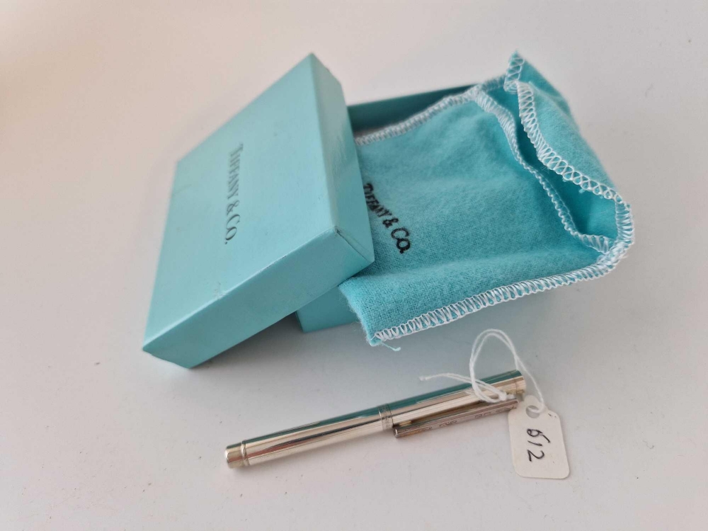 A Tiffany & Co boxed silver pencil