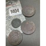 Large early 19thC copper coins