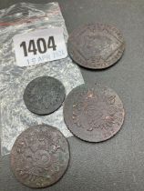 Large early 19thC copper coins