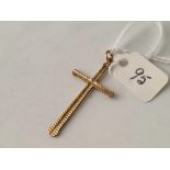 A 9ct cross pendant, 1.7 g