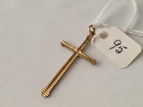 A 9ct cross pendant, 1.7 g